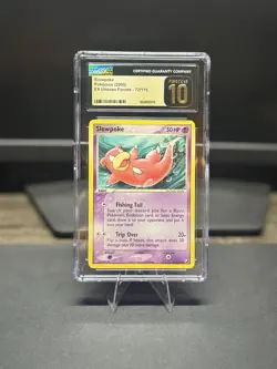 CGC 10 PRISTINE Slowpoke 72/115 EX Unseen Forces Pokemon Card - Image 1