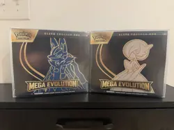 Pokemon Mega Evolution Elite Trainer Box ETB Set of 2 Sealed Lucario & Gardevoir - Image 1