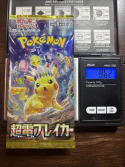 Heavy 8.62g Pokemon Sealed Super Electric Breaker Japanese Booster Pack - Image 1