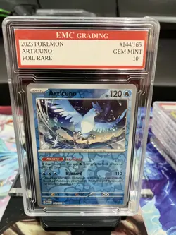 ARTICUNO #144/165 RARE FOIL Pokemon 2024 Card GRADED 10 MINT TCG CCG - Image 1
