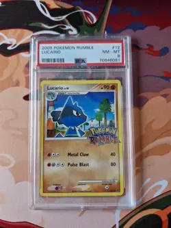 PSA 8 lucario 12/16 pokemon rumble - Image 1