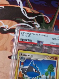 PSA 8 lucario 12/16 pokemon rumble - Image 2