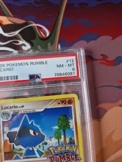 PSA 8 lucario 12/16 pokemon rumble - Image 3