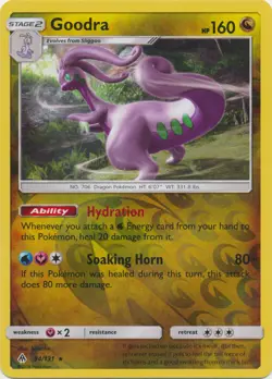 LP Pokemon Goodra - 94/131 - Holo Rare - Reverse Holo Lightly Played Forbidden L - Image 1