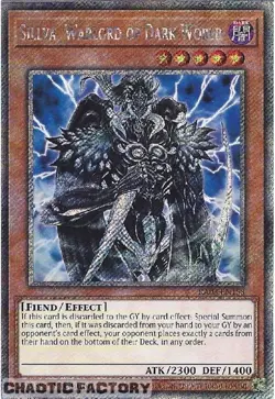 YUGIOH RA03-EN159 Sillva, Warlord of Dark World Platinum Secret Rare 1st Edition - Image 1