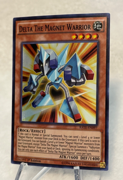 Yugioh Delta The Magnet Warrior RATE-EN097 Super Rare 1st Edition LP! - Image 2