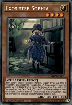 Exosister Sophia 1st Ed Collector's Rare GRCR-EN016 Yu-Gi-Oh! - Image 1