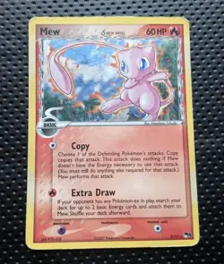 Mew Delta Species 3/17 Pop Series 5 Holo - Inverted Back Misprint damaged - Image 1