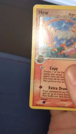 Mew Delta Species 3/17 Pop Series 5 Holo - Inverted Back Misprint damaged - Image 2