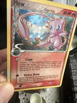 Mew Delta Species 3/17 Pop Series 5 Holo - INVERTED BACK MISPRINT ERROR + SWIRL - Image 1