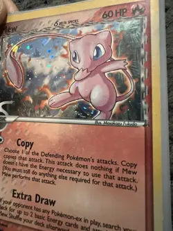 Mew Delta Species 3/17 Pop Series 5 Holo - INVERTED BACK MISPRINT ERROR + SWIRL - Image 2