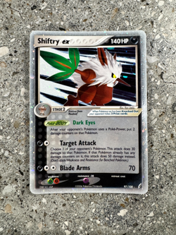 Pokemon TCG Cards Shiftry ex 97/100 Crystal Guardians Ultra Rare * Dent * - Image 1