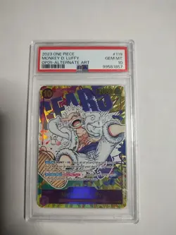2023 One Piece Monkey D. Luffy Alt Art OP05-119 SEC PSA 10 Gem Mint English - Image 3