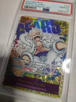 2023 One Piece Monkey D. Luffy Alt Art OP05-119 SEC PSA 10 Gem Mint English - Image 4
