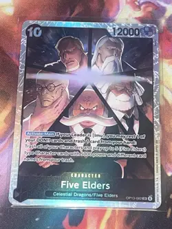 Five Elders SR OP13-082 Carrying On His Will Foil One Piece Card Game - Image 1