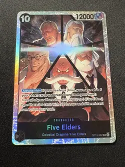 ONE PIECE Card Game Carrying on His Will - FIVE ELDERS SR #OP13-082 English - Image 1