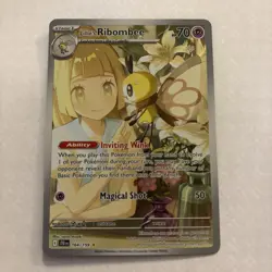Pokemon TCG Lillie’s Ribombee 164/159 SV09 Journey Together Illustration Rare NM - Image 1