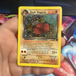 Pokemon Dark Dugtrio TCG 6/82 Rare Holo Card Non First Edition Team Rocket - Image 1