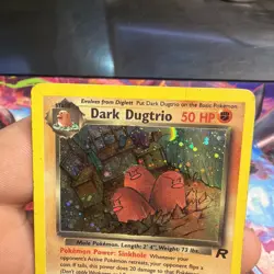 Pokemon Dark Dugtrio TCG 6/82 Rare Holo Card Non First Edition Team Rocket - Image 2