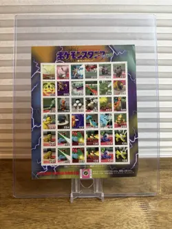 Pokemon Stadium Stamp Sticker Sheet 1996-1998 Shogakukan Nintendo Japan 4 - Image 1