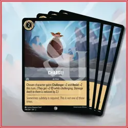 Disney Lorcana TCG: CHARGE! x4 Rise of the Floodborn IN STOCK - Image 1