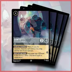 Disney Lorcana: Gantu Experienced Enforcer 199/204 Super Rare x4 - Image 1