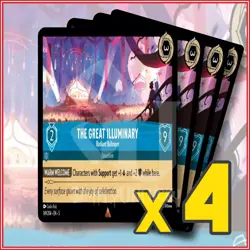 Disney Lorcana: 2024 The Great Illuminary Radiant Ballroom 169/204 x4 | Rare - Image 1