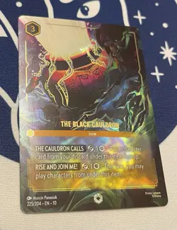 The Black Cauldron 225/204 ENCHANTED Disney Lorcana Whispers In The Well MINT - Image 3
