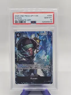 Kuzan (Alternate Art) OP11-084 A Fist of Divine Speed - PSA 10 - Image 1