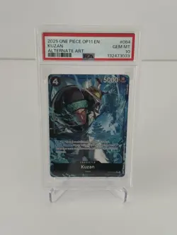Kuzan (Alternate Art) OP11-084 A Fist of Divine Speed - PSA 10 - Image 1