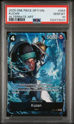 Kuzan (Alternate Art) OP11-084 A Fist of Divine Speed - PSA 10 - Image 3