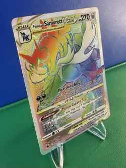 Pokemon TCG Hisuian Samurott VSTAR 197/189 Astral Radiance Rainbow Card - NM - Image 3