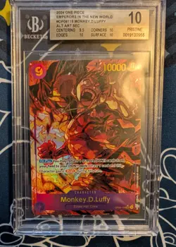 Monkey.D.Luffy (Alternate Art) OP09-119 Emperors in the New World Foil BGS 10 - Image 1