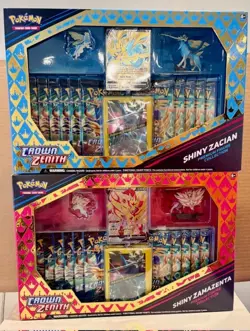 Pokemon Crown Zenith Shiny Zacian & Zamazenta Premium Figure Collection Box (2) - Image 1