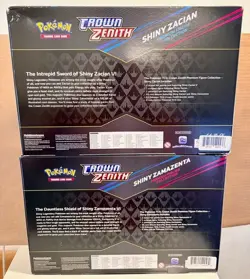Pokemon Crown Zenith Shiny Zacian & Zamazenta Premium Figure Collection Box (2) - Image 2