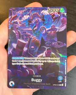 One Piece Card Game - Buggy OP09-042 Alt Art Leader English- 2nd anniversary eng - Image 1