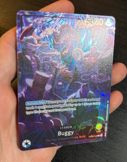 One Piece Card Game - Buggy OP09-042 Alt Art Leader English- 2nd anniversary eng - Image 3