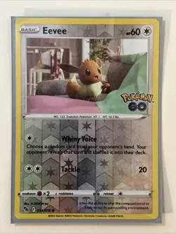 Pokemon TCG Eevee Card 54/78 Pokemon Go - Image 1