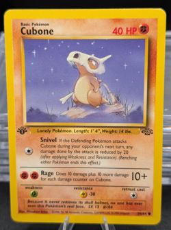 Pokemon 1st Edition Cubone 50/64 Jungle TCG Card 1999 WOTC - Image 1