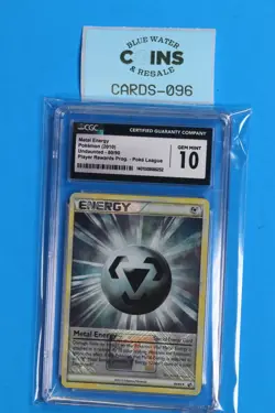 2010 POKEMON METAL ENERGY UNDAUNTED 80/90 CGC 10 PLAYER REWARDS CARD-096 - Image 1