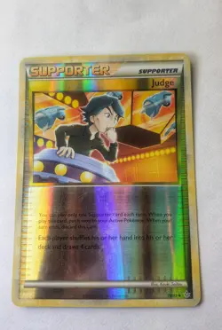Judge 78/95 Reverse Holo Foil Vintage Unleashed Pokemon Card Hp Dm - Image 1