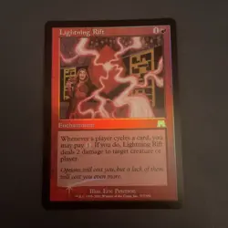 MTG Lightning Rift Foil Onslaught Played W1 - Image 1