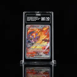 Pokemon TCG Team Rockets Moltres EX Card 229/182 DRI Stamp - TAG 10 - Image 1