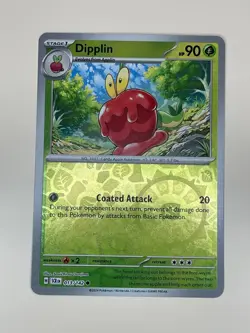 Pokemon TCG Card Dipplin 013/142 S&V Stellar Crown Common Reverse Holo - Image 1