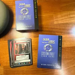 Star Trek The Next Generation Card Customizable Game 257 card set with two boxes - Image 2