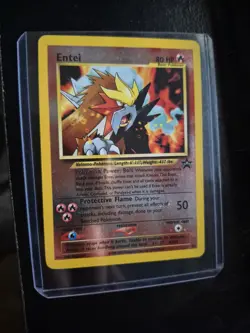 Pokemon TCG Entei #34 Reverse Holo Promo Card 2001 Movie Promo - Image 1