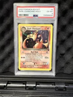 Pokemon Dark Charizard Holo Rare TCG Unlimited Card 4/82 - Image 1