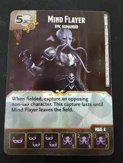 Dice Masters - Mind Flayer - Epic Humanoid - super rare card - Image 1