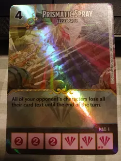 Dice Masters - Prismatic Spray - Lesser Spell - foil event prize card - Image 1