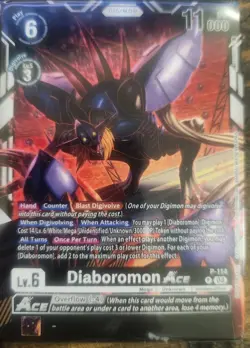Digimon Card Game Diaboromon ACE Promo P-114 Box topper - Image 1